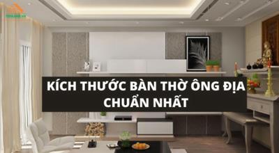 Cách tính kích thước bàn thờ ông địa chuẩn nhất