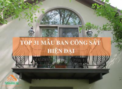 Top 31 mẫu ban công sắt đẹp, hiện đại