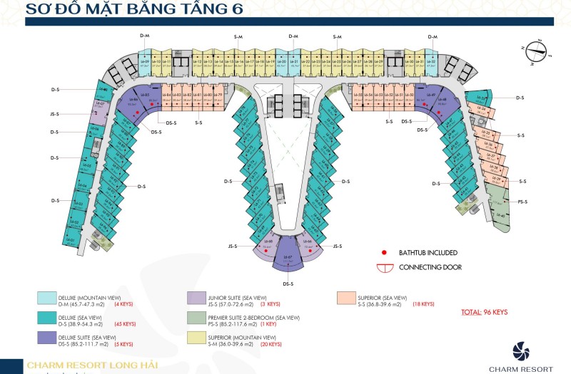 23141159-mat-bang-tang-6-charm-resort-long-hai Mặt bằng tầng 6 dự án Charm Resort Long Hải