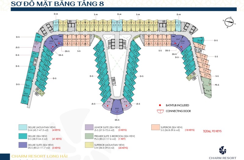 23141230-mat-bang-tang-8-charm-resort-long-hai Mặt bằng tầng 8 dự án Charm Resort Long Hải