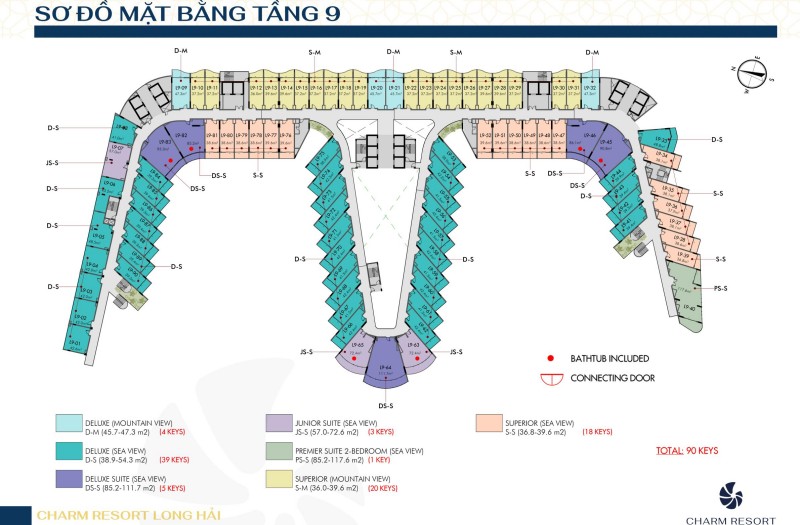 23141245-mat-bang-tang-9-charm-resort-long-hai Mặt bằng tầng 9 dự án Charm Resort Long Hải
