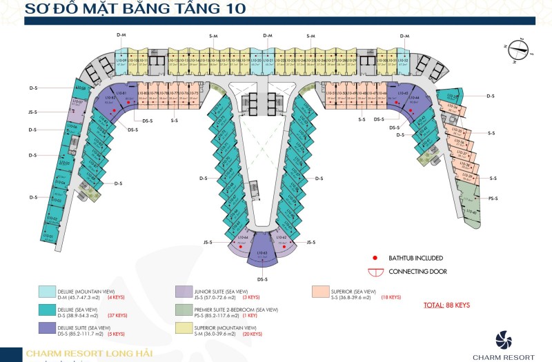 23141302-mat-bang-tang-10-charm-resort-long-hai Mặt bằng tầng 10 dự án Charm Resort Long Hải