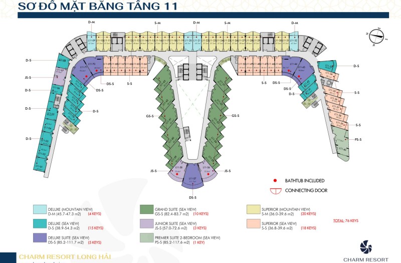 23141318-mat-bang-tang-11-charm-resort-long-hai Mặt bằng tầng 11 dự án Charm Resort Long Hải